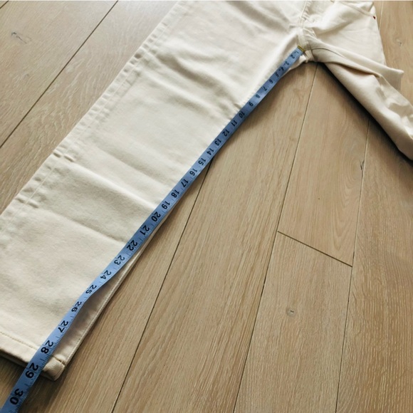 NWT Outland Denim Lucy Relaxed Skinny High Rise Jean Ecru Size 26/30 - Picture 8 of 15